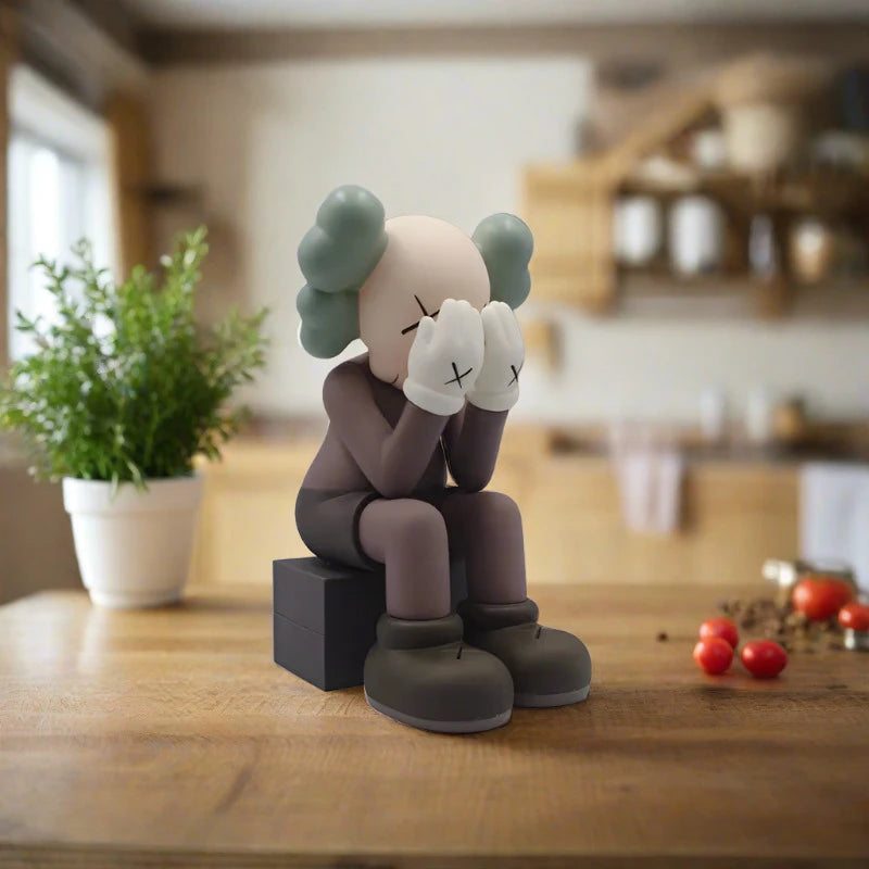 Mini KAWS Companion Passing Through Maroon 28cm | Mini Statues –  GraffitiWallArt