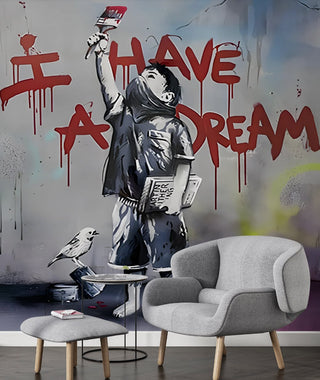 Banksy I have a Dream Wallpaper