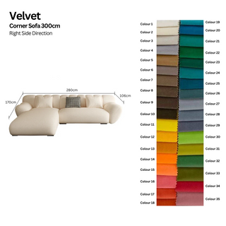 Tulip Loveseat Lounge Corner Sofa Set