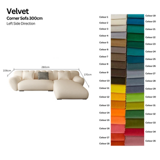 Tulip Loveseat Lounge Corner Sofa Set