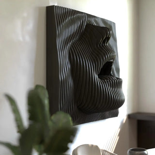 Arte de Pared de Olas Faciales 3D