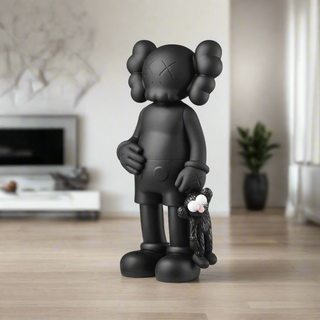 KAWS Share Black Statue Sculpture-GraffitiWallArt