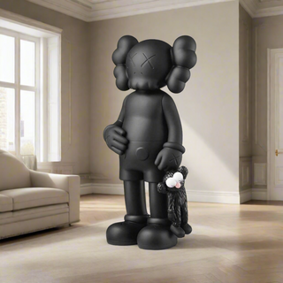 KAWS Share Black Statue Sculpture-GraffitiWallArt