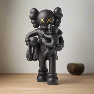 Kaws Clean Slate Black Statue Sculpture-GraffitiWallArt