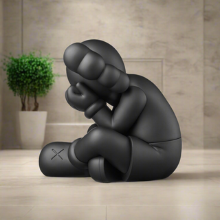 Kaws Seperated Black Statue Sculpture-GraffitiWallArt