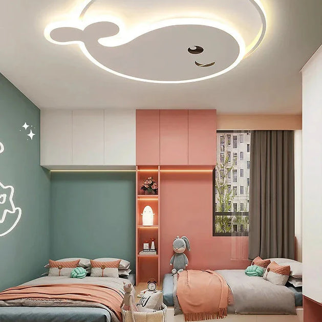 Dolphin Shape LED Ceiling Light For Kids Room - GraffitiWallArt