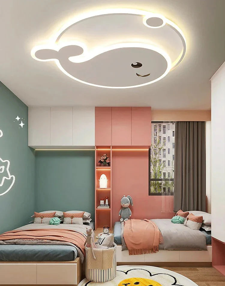 Dolphin Shape LED Ceiling Light For Kids Room - GraffitiWallArt