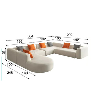 Corner Sectional Lazy Floor Sofa