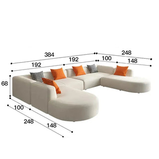 Corner Sectional Lazy Floor Sofa