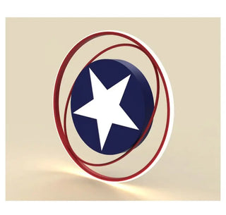 Captain America Ceiling Light for Kids Room - GraffitiWallArt