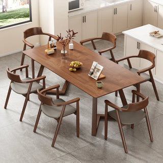 Ensemble de table à manger minimaliste en bois Terraz – La simplicité rencontre l'élégance