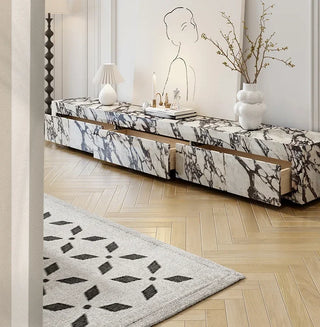 Designer Marble Pattern TV Stands for Living Room