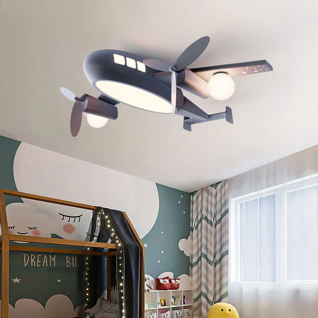 Aeroplane Lustre Ceiling Light for Kids Room - GraffitiWallArt