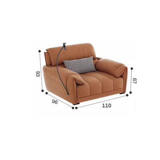 Loveseat Italian Genuine Leather Recliner Sofa