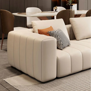 Modular Sectional Leather Sleeper Sofa