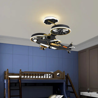 Fighter Combat Helicopter Ceiling Light for Kids Room - GraffitiWallArt