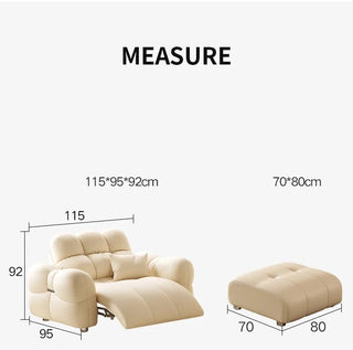 Cloud Lazy Puff Extendable Large Sofa