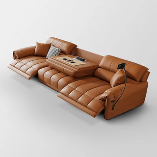 Loveseat Italian Genuine Leather Recliner Sofa