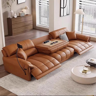 Loveseat Italian Genuine Leather Recliner Sofa