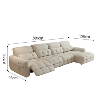 Letto Soft Lazy Reclining Loveseat Sectional Sofa