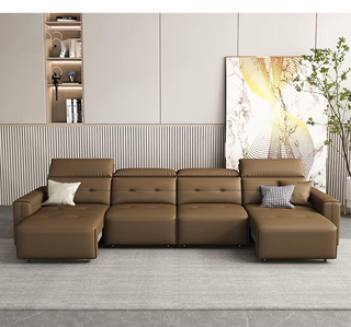 Convertible Sofa Bed - Multifunctional Leather Sofa Set