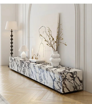 Designer Marble Pattern TV Stands for Living Room