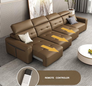 Convertible Sofa Bed - Multifunctional Leather Sofa Set