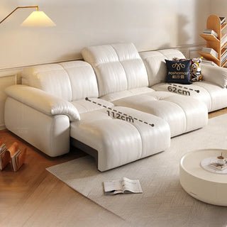 Letto Reclining Sectional Leather Sofa - Remote Controlled