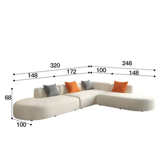 Corner Sectional Lazy Floor Sofa