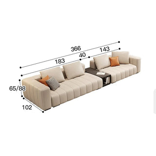 Modular Sectional Leather Sleeper Sofa