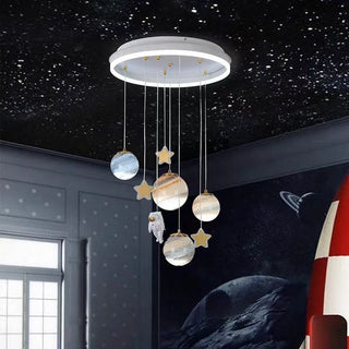 Feel like an Astronaut in Space Kids Ceiling Light - GraffitiWallArt