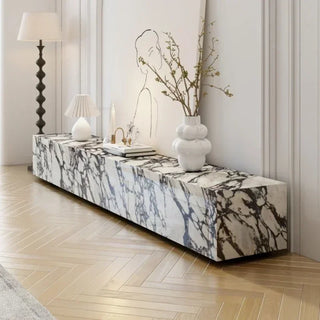 Designer Marble Pattern TV Stands for Living Room