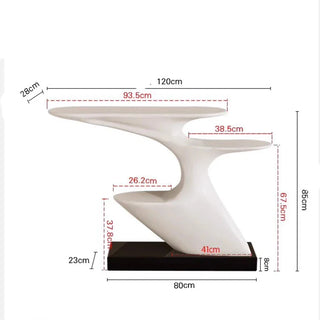 Mesa de consola minimalista inspirada en ramas