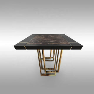 Mejam Luxury Bronze Marble Dining Table - GraffitiWallArt