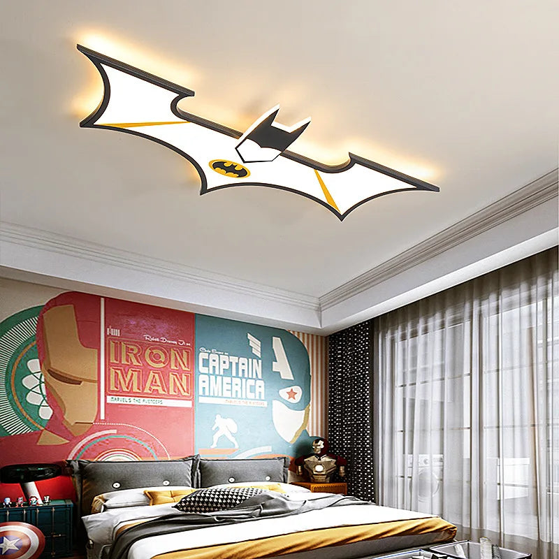 Batman Boys Room Ceiling Light - GraffitiWallArt