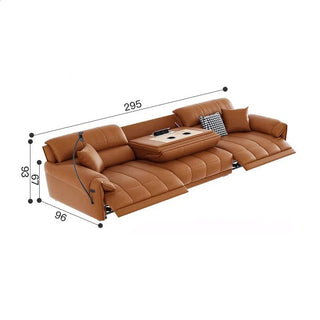 Loveseat Italian Genuine Leather Recliner Sofa