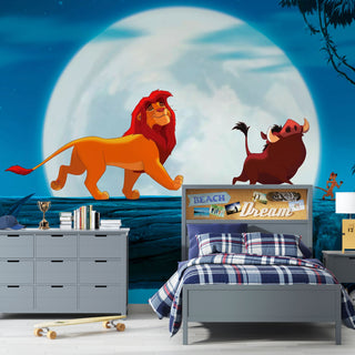 Papier peint pour chambre d'enfant Simba &amp; Puma