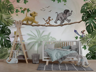 Simba & Timon Kids room Wallpaper