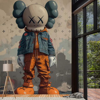 KAWS Hyper Beat LV Wallpaper Mural