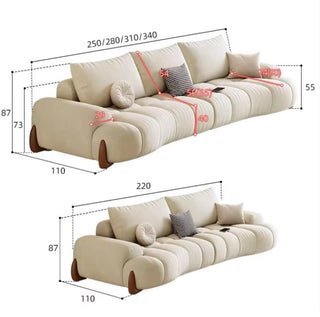 Curved Luxo Living Room Sofa Set