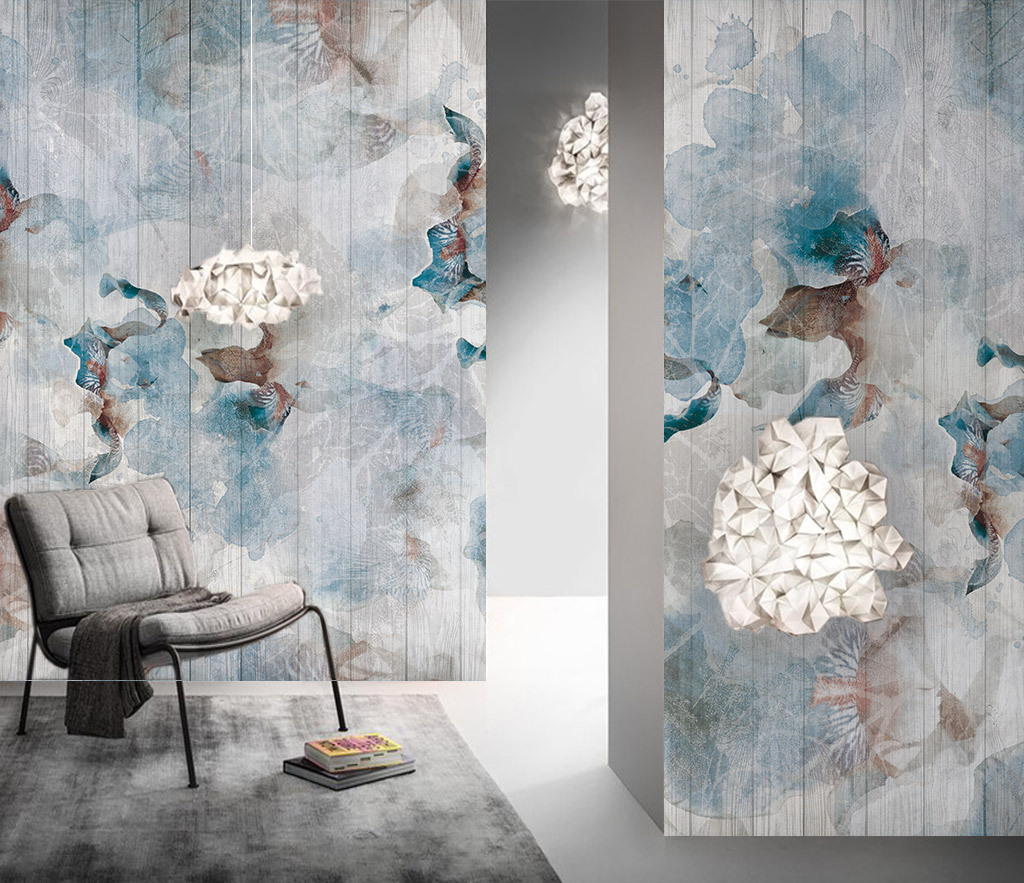 Abstract Floral Wallpaper Murals: Transform Your Space-GraffitiWallArt