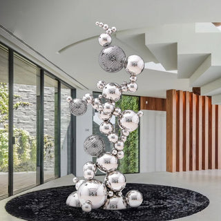 Abstract Jumbled Balls Stainless Steel Ornament-GraffitiWallArt