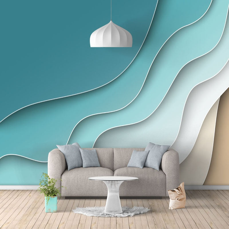 Abstract Line Geometric Wallpaper for Home Wall Decor-GraffitiWallArt