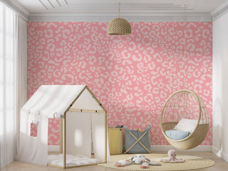 Abstract Pink Girls Room Wallpaper Mural-GraffitiWallArt