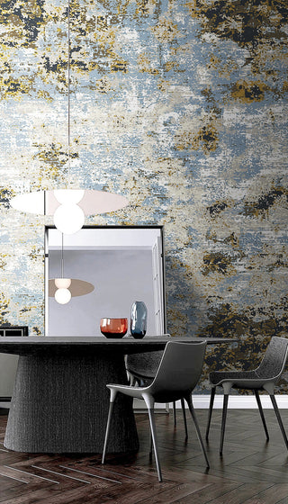 Abstract Rustic Brushed Wallpaper Mural-GraffitiWallArt