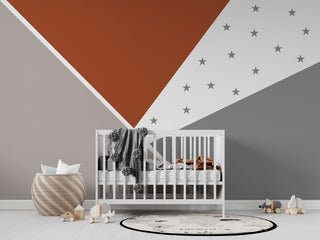 Abstract Stars: Kids Nursery Wallpaper Mural-GraffitiWallArt