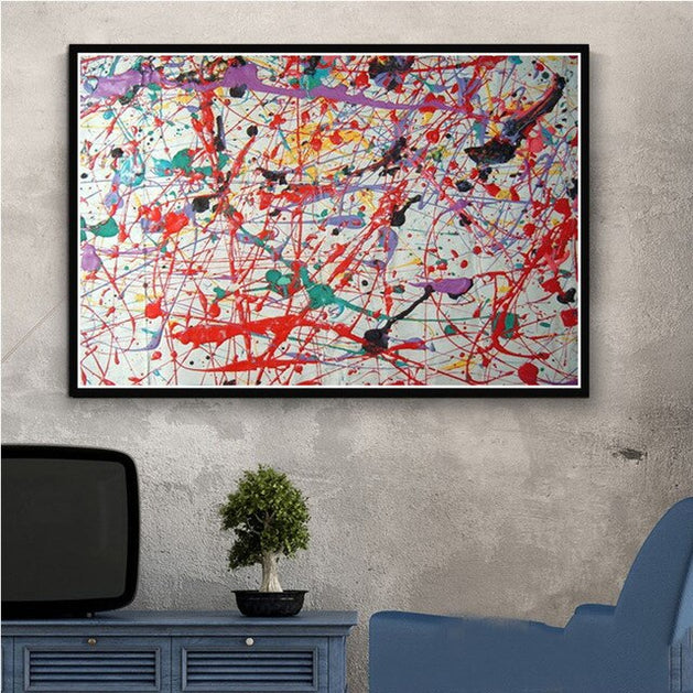 Abstract Street Graffiti Canvas Wall Art-GraffitiWallArt