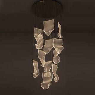 Acrylic Chandelier: Illuminate Your Space-GraffitiWallArt