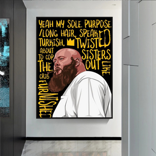 Action Bronson Singer Rapper Canvas Wall Art-GraffitiWallArt