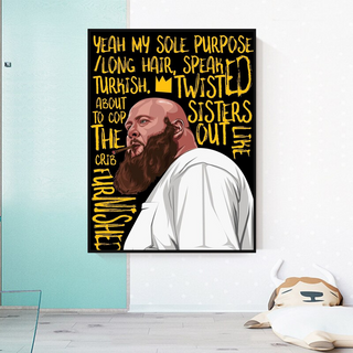 Action Bronson Singer Rapper Canvas Wall Art-GraffitiWallArt